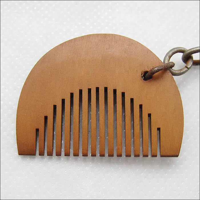 [BUNJANG] Wooden Comb Keychain / [키링, 열쇠고리] 나무빗 (k41)