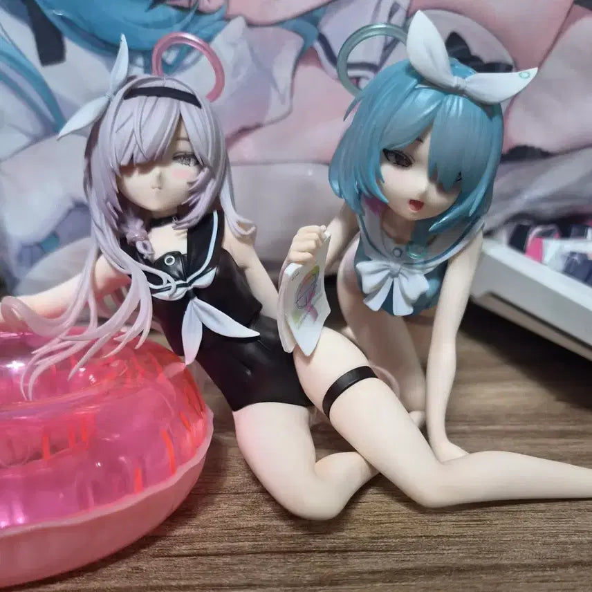 [BUNJANG] Blue Archive Swimsuit Arona &amp; Prana Figure / 블루아카이브 수영복 아로나 프라나 피규어 팝니다.