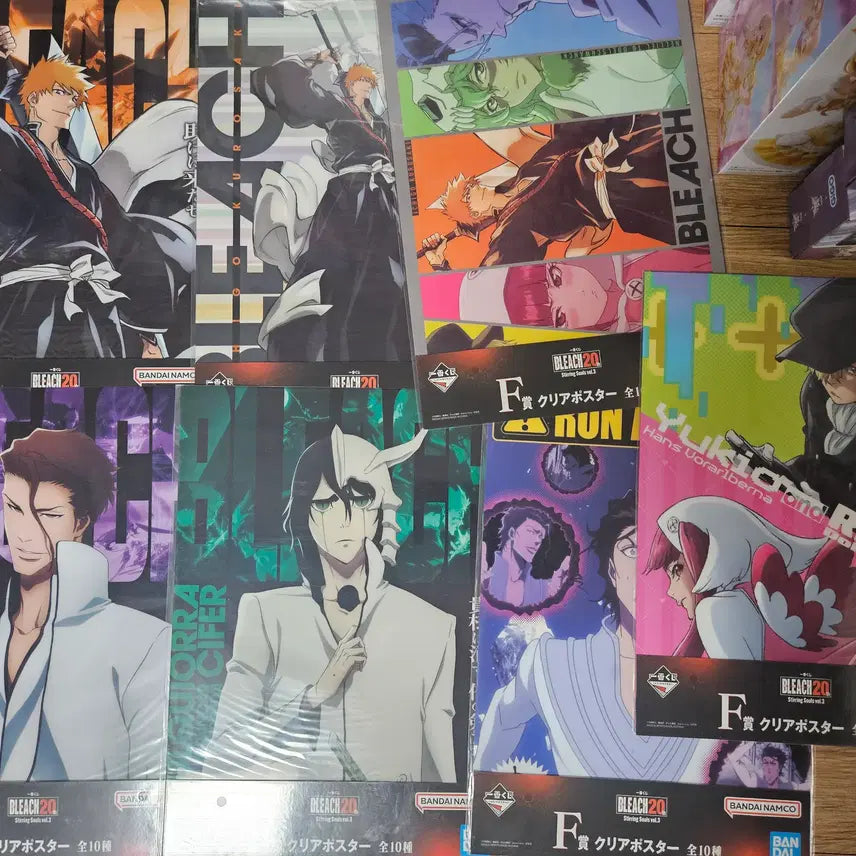 [BUNJANG] Bleach Ichiban Kuji F Prize Posters 7 Types Bundle Set / 블리치 제일복권 F상 포스터 7종 일괄