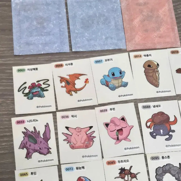 [BUNJANG] Pokemon Stickers Bundle Set (Individual Purchase Possible) / 포켓몬 띠부씰 일괄 판매(개별 구매 가능)
