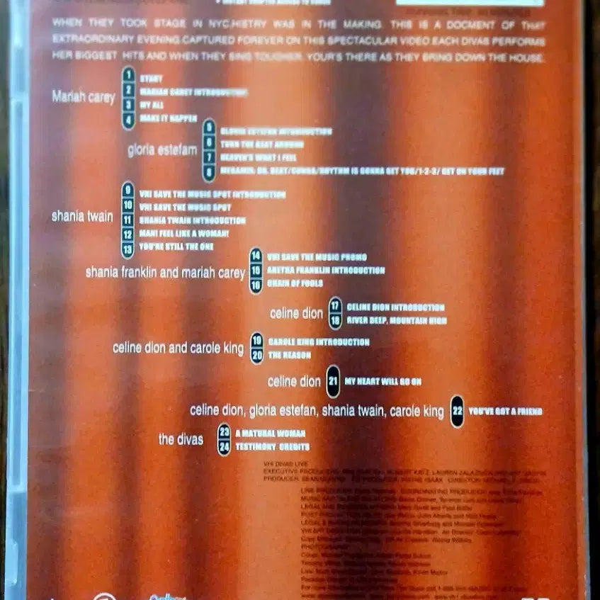 [BUNJANG] VH1 Divas Live Concert DVD / DVD VH1 디바스 라이브 공연