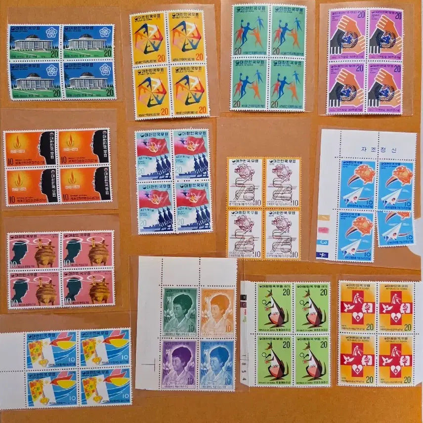 [BUNJANG] Vintage Stamp Block Set / 우표 블럭 세트