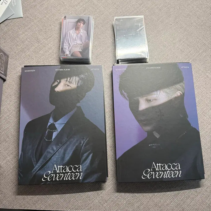 [BUNJANG] SEVENTEEN Attacca Carat Ver. Bundle Set Photocard Holder (Wonwoo, Woozi) / 세븐틴 Attacca 캐럿반 포카포함 원우 우지