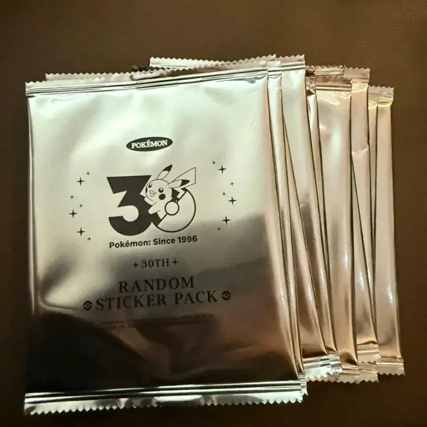 [BUNJANG] Pokemon 30th Anniversary Sticker Pack (Sealed, 20 Packs) / 포켓몬 30주년 스티커 팩 미개봉 20팩