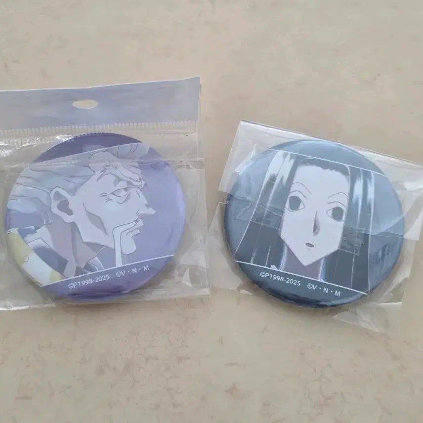 [BUNJANG] Hunter x Hunter Irrmi &amp; Zeno Can Badge Bundle Set / 헌터헌터 캔뱃지 일괄(이르미,제노)