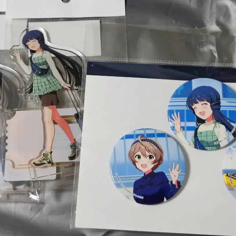 [BUNJANG] MILLION LIVE! THEATER DAYS (MILLI THEATER DAYS) Reika Kaori Acrylic Stand &amp; Badge Set / 밀리마스 밀리시타 레이카 아크릴 스탠드, 카오리 나오 레이카 뱃지