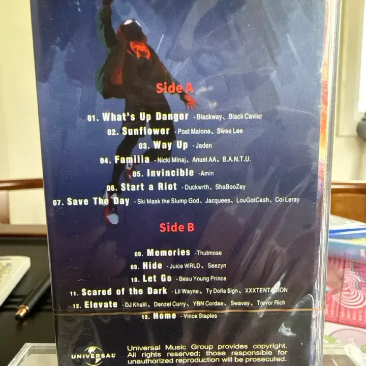 [BUNJANG] Spider-Man: Into the Spider-Verse Limited Edition Cassette Tape OST / 스파이더맨: 뉴 유니버스 OST 한정판 카세트 테이프