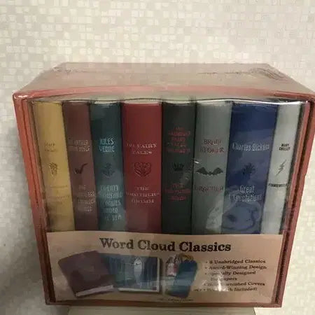 [BUNJANG] Word Cloud Classics 8-Book Box Set / 워드 클라우드 클래식 원서 8권 박스 세트 (허클베리 핀 / 셜록 홈즈 / 그림 형제 1,2 / 해저 이만리 / 드라큘라 / 위대한 유산 / 프랑켄슈타인)