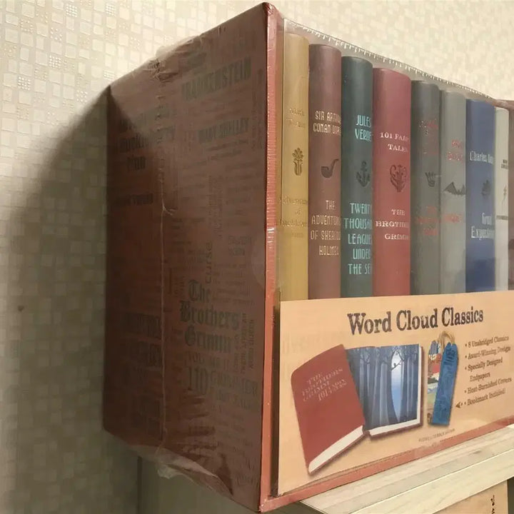 [BUNJANG] Word Cloud Classics 8-Book Box Set / 워드 클라우드 클래식 원서 8권 박스 세트 (허클베리 핀 / 셜록 홈즈 / 그림 형제 1,2 / 해저 이만리 / 드라큘라 / 위대한 유산 / 프랑켄슈타인)