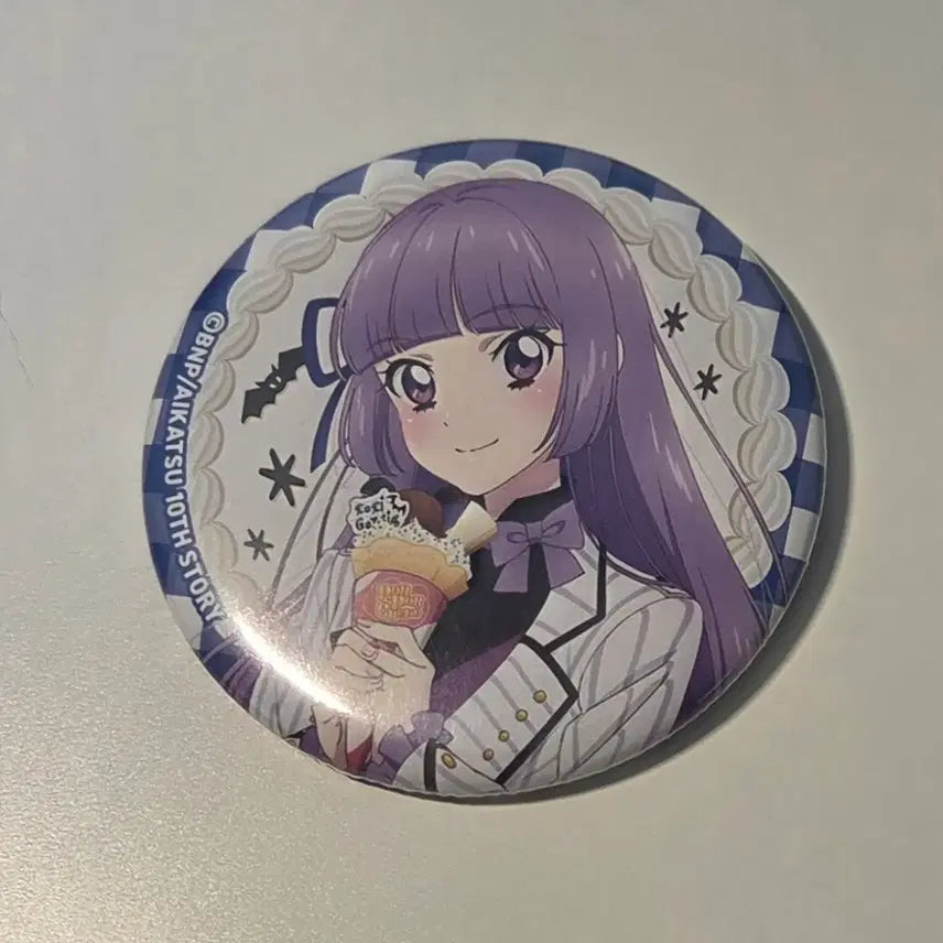 [BUNJANG] Aikatsu! Akari Ichijou &amp; Rira Kasumi Can Badge Set / 아이카츠 아이엠스타 스미레 리라 캔뱃지 퐁퐁크레페