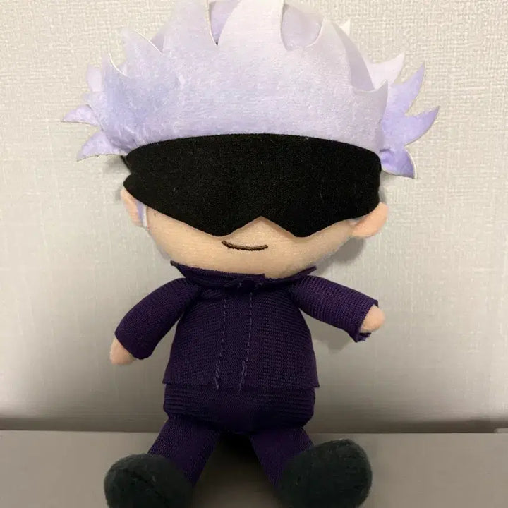 [BUNJANG] Jujutsu Kaisen Satoru Gojo Chibi Plush Doll / 주술회전 고죠 치비누이 인형 택있음