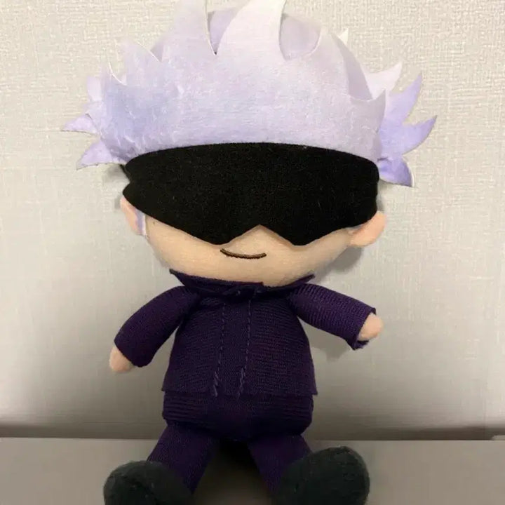 [BUNJANG] Jujutsu Kaisen Satoru Gojo Chibi Plush Doll / 주술회전 고죠 치비누이 인형 택있음