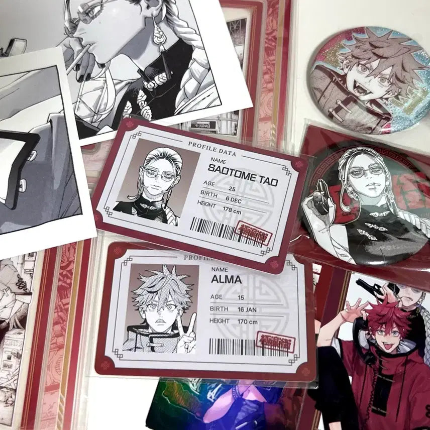 [BUNJANG] Tao Special Edition Acrylic Can Badge Set / 극락가  타오 특전 아크릴 초판 캔뱃지 대만판