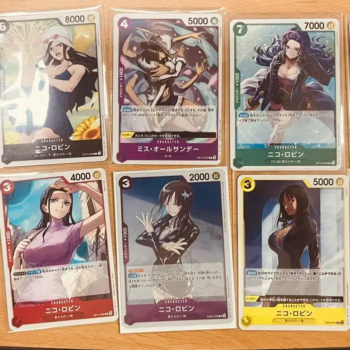 [BUNJANG] One Piece Nico Robin R Grade Card Bundle Set / (원피스카드)일판 원피스 여캐 로빈 R 등 일괄판매