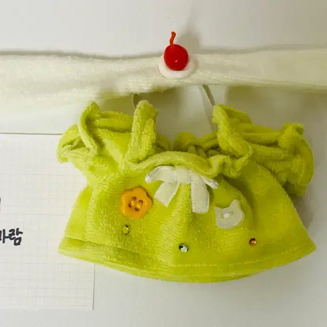 [BUNJANG] 10cm Melon Soda Custom Handmade Doll Clothes / 10cm 폭신원피스 메론소다 커스텀 솜인형옷
