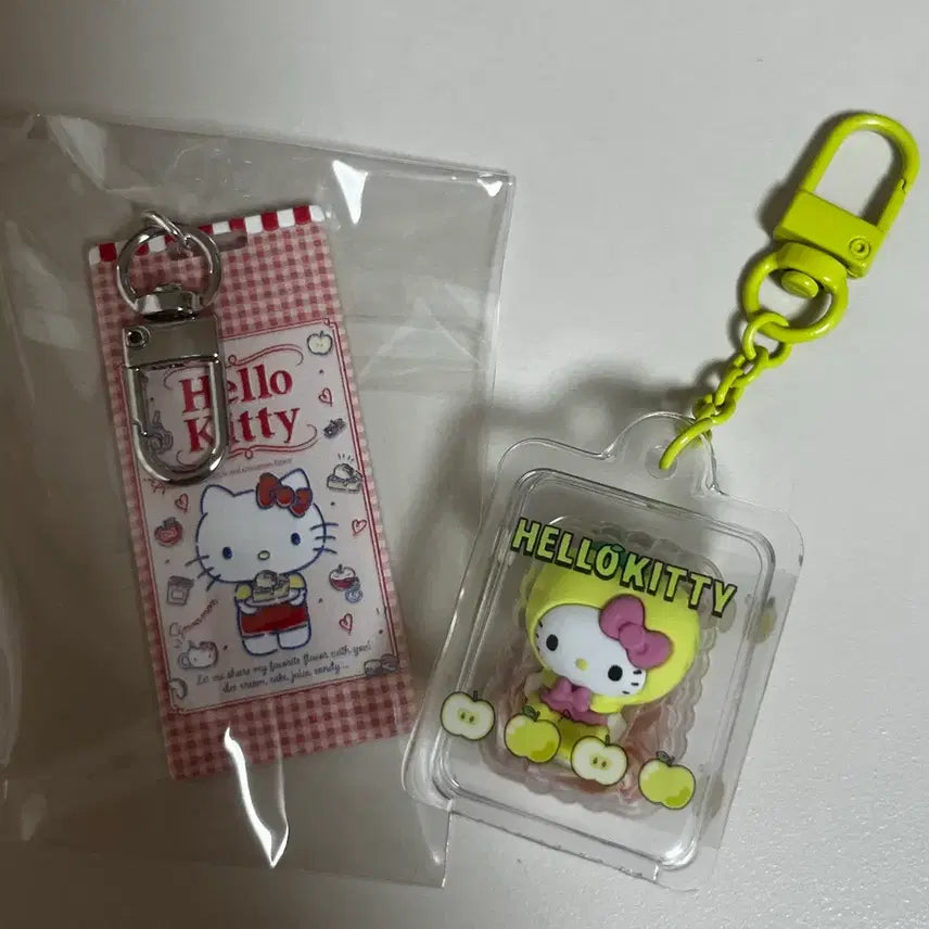 [BUNJANG] Sanrio Hello Kitty Bundle Set: Rice Grain Figure Keychain, Fruit, Dessert, Cake / 일괄)산리오 헬로키티 키링 열쇠고리 쌀알피규어 과일 풋사과 디저트 케이크