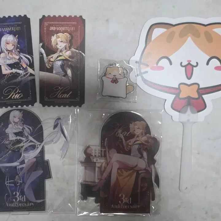[BUNJANG] Eternal Return 3rd Anniversary Limited Edition Acrylic Keychain, Fan, and Special Entry Benefit Set / 이터널리턴 3주년 입장 특전 + 이렘 아크릴 키링, 부채