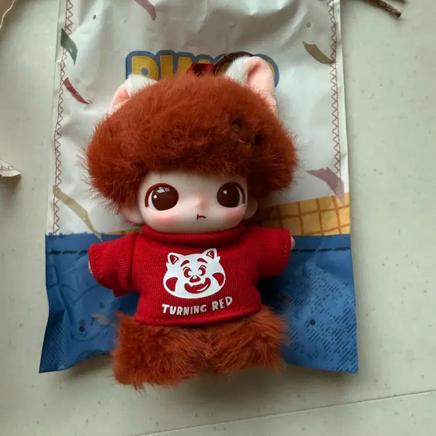 [BUNJANG] Pop Mart Dimoo World Pixar Series Red Panda Mei Keychain / 팝마트 디무 월드 픽사 시리즈 인형 키링 레드판다메이
