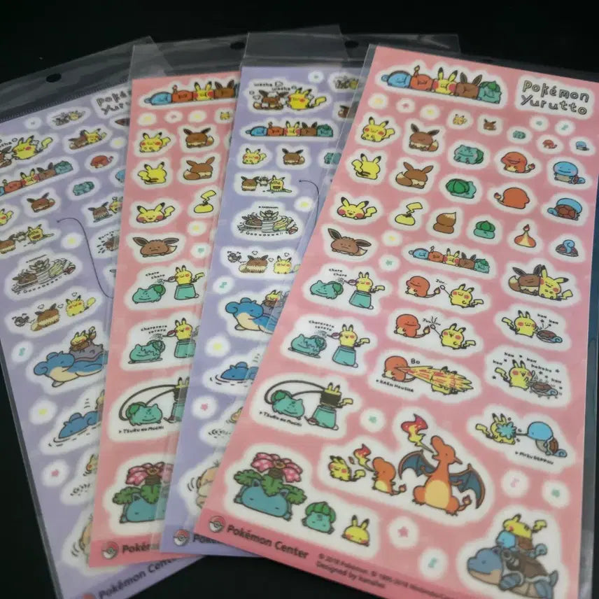 [BUNJANG] Pokemon Yurutto Kanahei Sticker Seal Set / 포켓몬 유루토 유룻토 카나헤이 스티커 씰