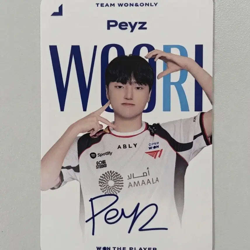[BUNJANG] T1 Faker Peyz LCK Woori Bank Limited Edition Photocard / LCK 우리은행 한정판 포토카드 T1 페이즈 Peyz