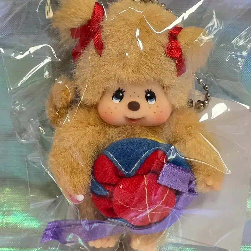 [BUNJANG] Rare Okinawa Limited Edition Twin Tail Monchhichi Mini Keyring / 주말할인)레어  오키나와 지역한정 트윈테일 몬치치 미니 키링