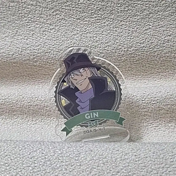 [BUNJANG] Detective Conan Gin Mini Acrylic Stand &amp; Mini Badge Bundle Set / 명탐정코난 진 미니 아크릴 스탠드, 미니 뱃지 일괄