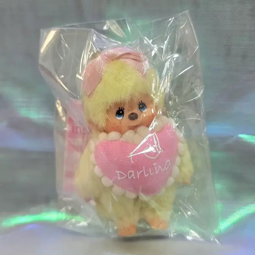 [BUNJANG] Macaron Mini Monchhichi Keychain Yellow / 주말할인)마카롱 미니 몬치치 키링 옐로우