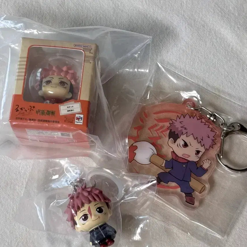 [BUNJANG] Jujutsu Kaisen Yuji Itadori Mini Lookup Acrylic Keychain / 주술회전 이타도리 유지 미니룩업 메지루시 아크릴 키링