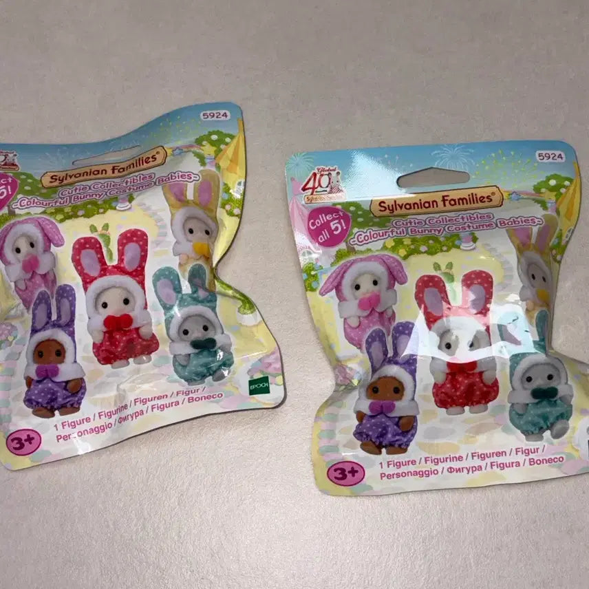 [BUNJANG] Sylvanian Families 40th Anniversary Colorful Rabbit (Sealed) / 실바니안 40주년 컬러풀 토끼 미개봉