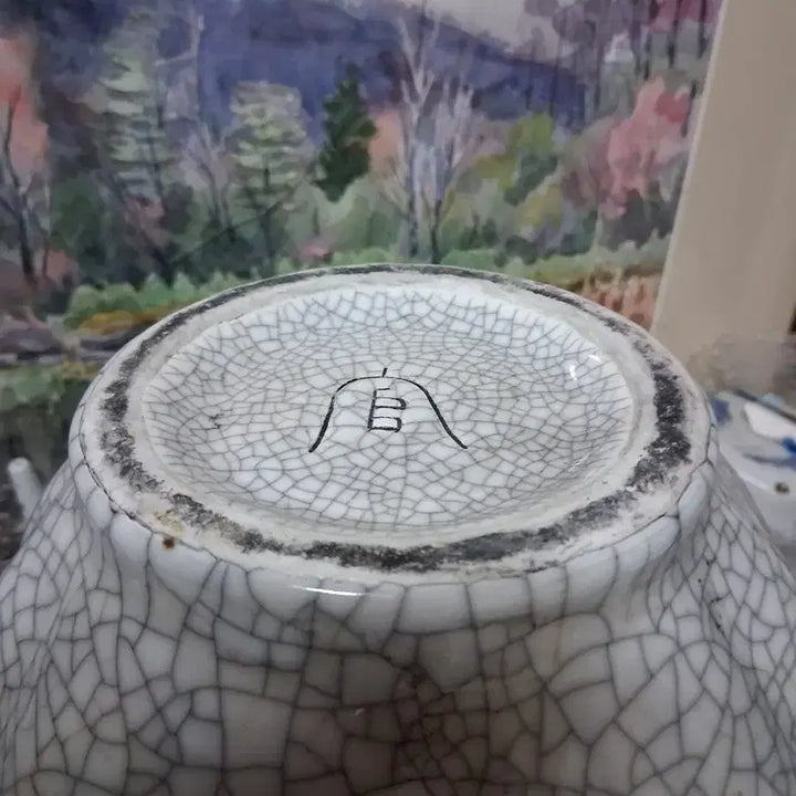 [BUNJANG] Yangyiho Cracked Ice Celadon Vase / 양이호   빙열 도자기