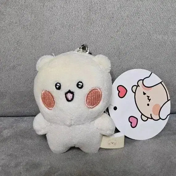 [BUNJANG] Bear &amp; Rabbit Charm Keyring Plush Set / 곰돌찡 토끼찡 곰돌찡 8cm 키링 인형
