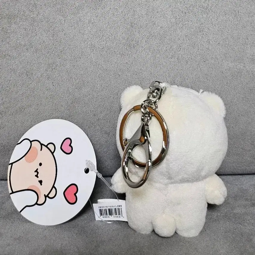 [BUNJANG] Bear &amp; Rabbit Charm Keyring Plush Set / 곰돌찡 토끼찡 곰돌찡 8cm 키링 인형