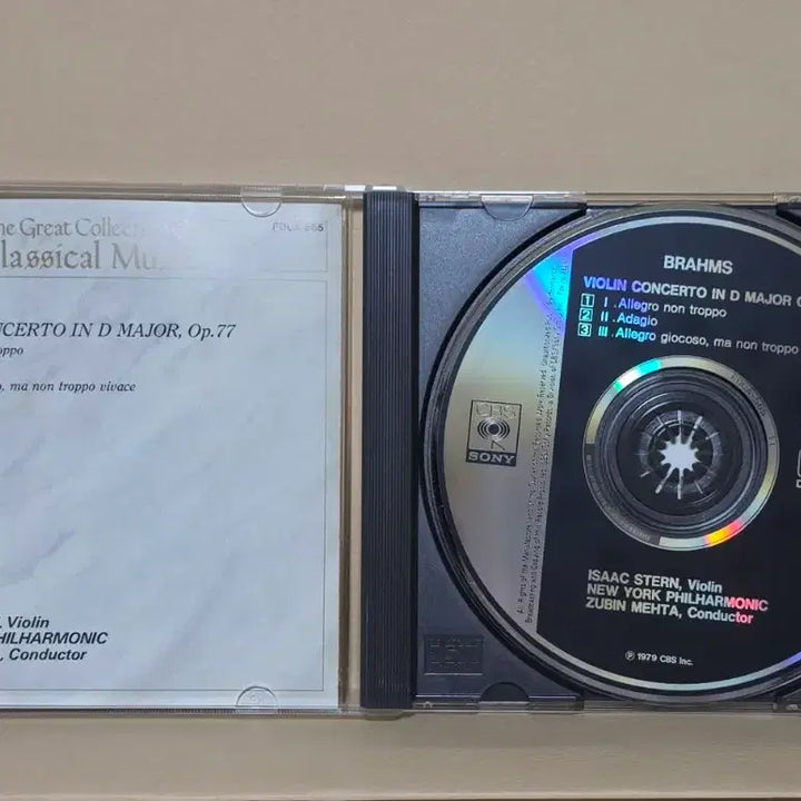 [BUNJANG] Johannes Brahms Violin Concerto Op.77 by Isaac Stern &amp; Zubin Mehta / CD] 브람스: 바이올린 협주곡 Op.77/ 아이작 스턴, 주빈 메타