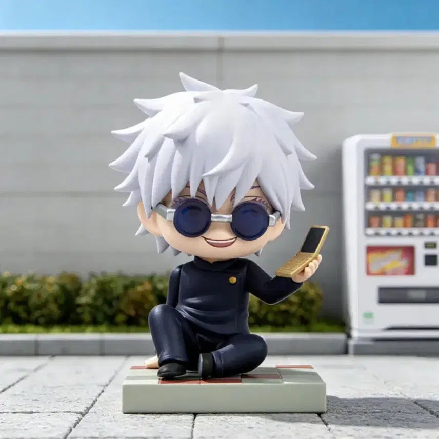 [BUNJANG] Jujutsu Kaisen Satoru Gojo Sitting Mini Figure / 주술회전 모두앉아 시팅 미니 피규어 고죠 사토루
