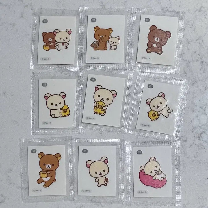 [BUNJANG] Rilakkuma Stickers Bundle Set / [일괄] 리락쿠마 띠부씰