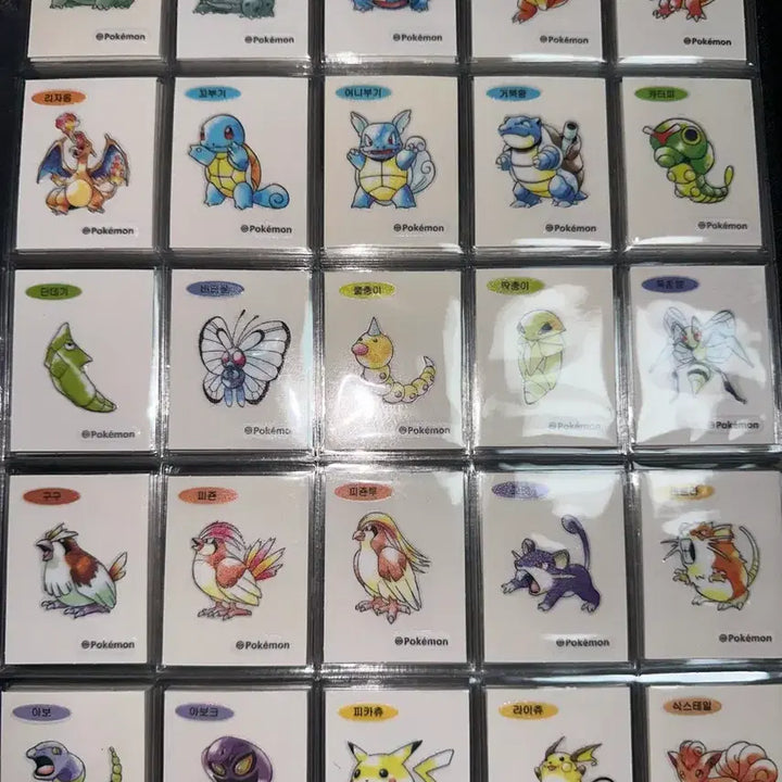 [BUNJANG] Pokemon Artwork Ttibu Seal Bundle Set (95 Types) / 포켓몬 아트워크 띠부씰 95종 일괄 판매