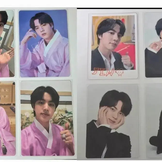 [BUNJANG] BTS Jin Official Mini Photocard Bundle Set / BTS JIN 진 8장 공식 미니포카 일괄양도