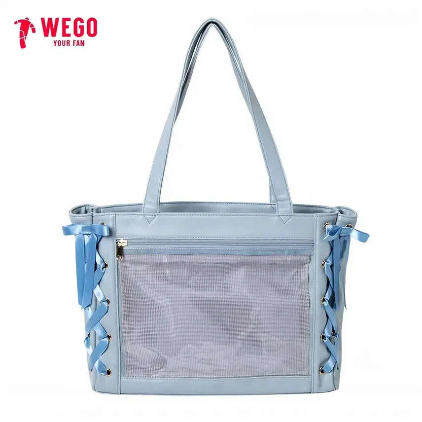 [BUNJANG] Wego Lace-Up Ita Bag S Size (Sky Blue/Socks) - Sealed / wego 레이스업 이타백 S사이즈 미개봉