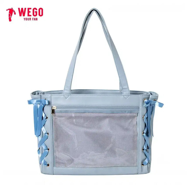 [BUNJANG] Wego Lace-Up Ita Bag S Size (Sky Blue/Socks) - Sealed / wego 레이스업 이타백 S사이즈 미개봉