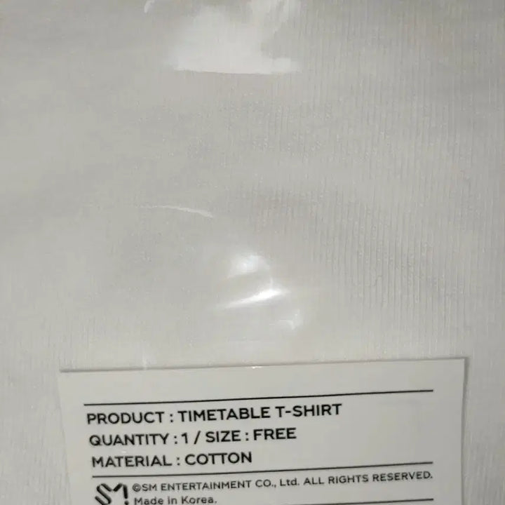 [BUNJANG] NCT Mark Timetable T-Shirt (Sealed) / 미개봉/ nct 마크 타임테이블 티셔츠