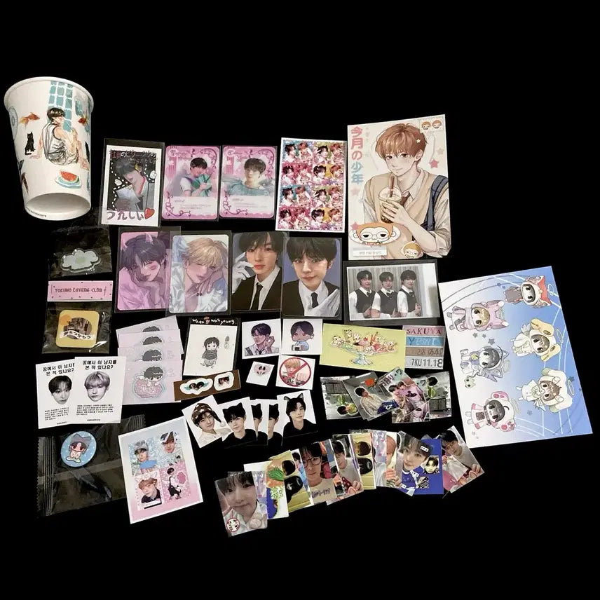 [BUNJANG] NCT WISH Rikku Yuushi Sakuya Photocard Bundle Set / 엔시티위시 비공굿 프리쿠라 스티커 리쿠 유우시 사쿠야 포카 삼쿠 처분 빵치님 sak님 띠부씰 요이돈