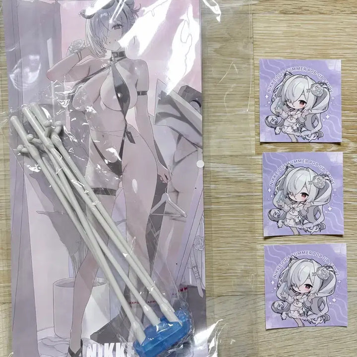 [BUNJANG] Niki Summer Pop-Up Cinderella Banner + 3 Stickers / 니케 여름 팝업 신데렐라 배너+ 스티커3개+포카2장