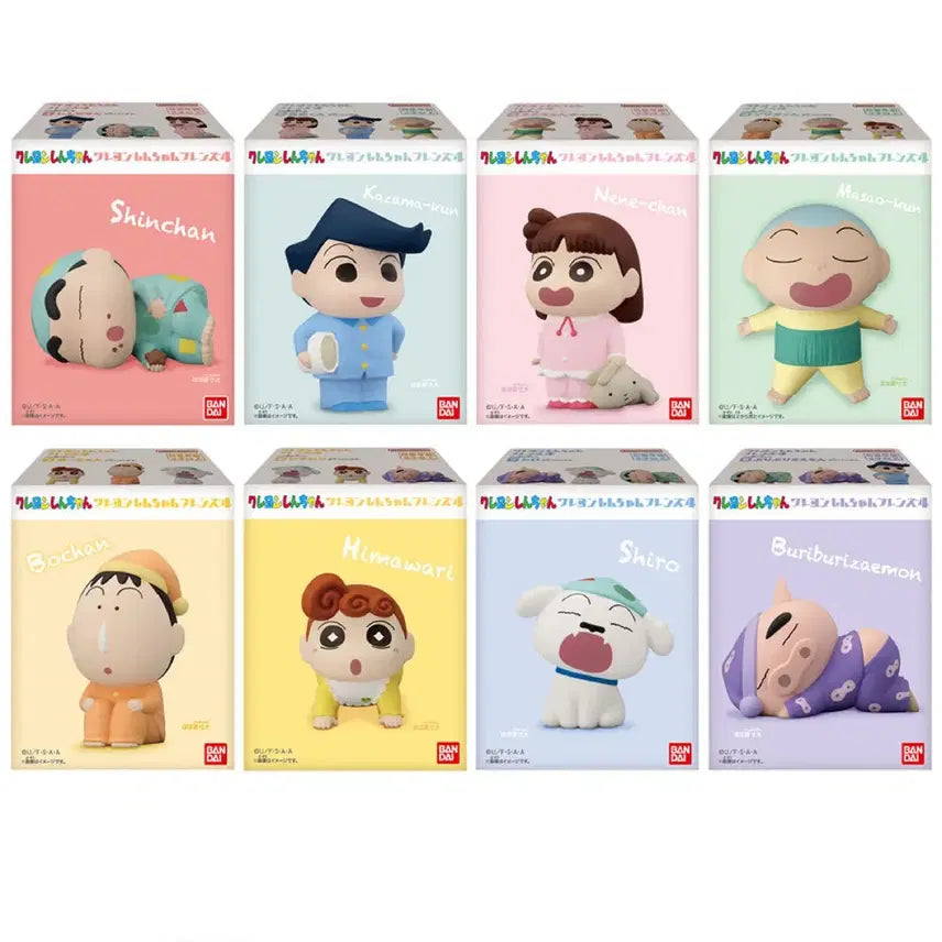 [BUNJANG] Bandai Crayon Shin-chan Friends Figure Set - Series 4 (8 Types) / 반다이 크레용신짱 짱구 프렌즈 피규어 4탄 8종 풀세트