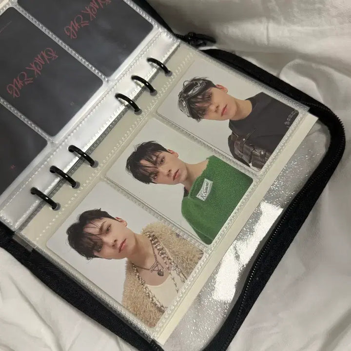 [BUNJANG] SEVENTEEN Vernon Black Eye Photocard and Sticker Set / 세븐틴 버논 블랙아이 트레카 포카 스티커세트
