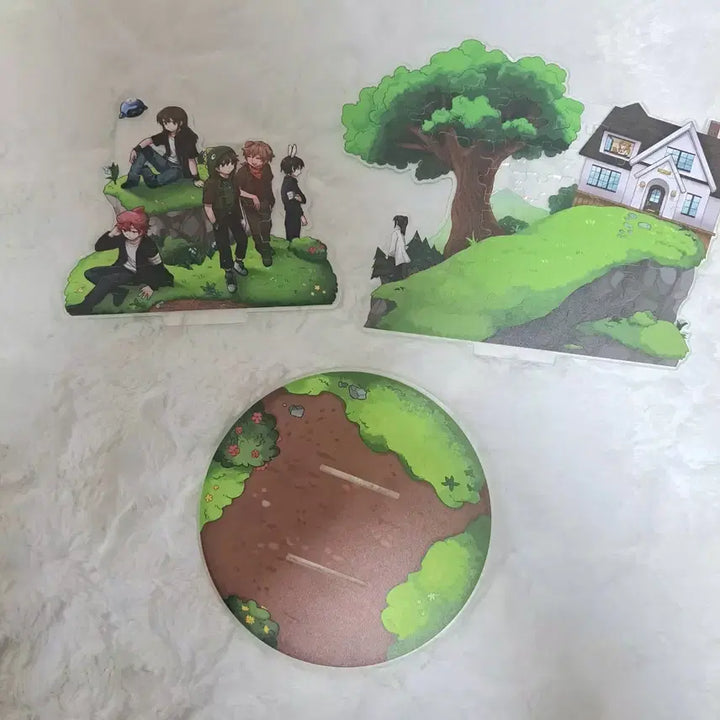 [BUNJANG] Jamttal Neighbor Zombie Pixel Art Acrylic Stand / 잠뜰 이웃집 좀비 퍼즐 아크릴 스탠드 이웃좀 픽셀리 뜰팁