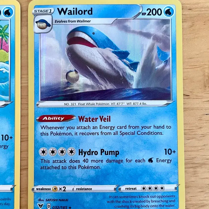 [BUNJANG] Pokemon Card Wailord Set - North America / 북미 포켓몬카드 고래왕자 고래왕 세트