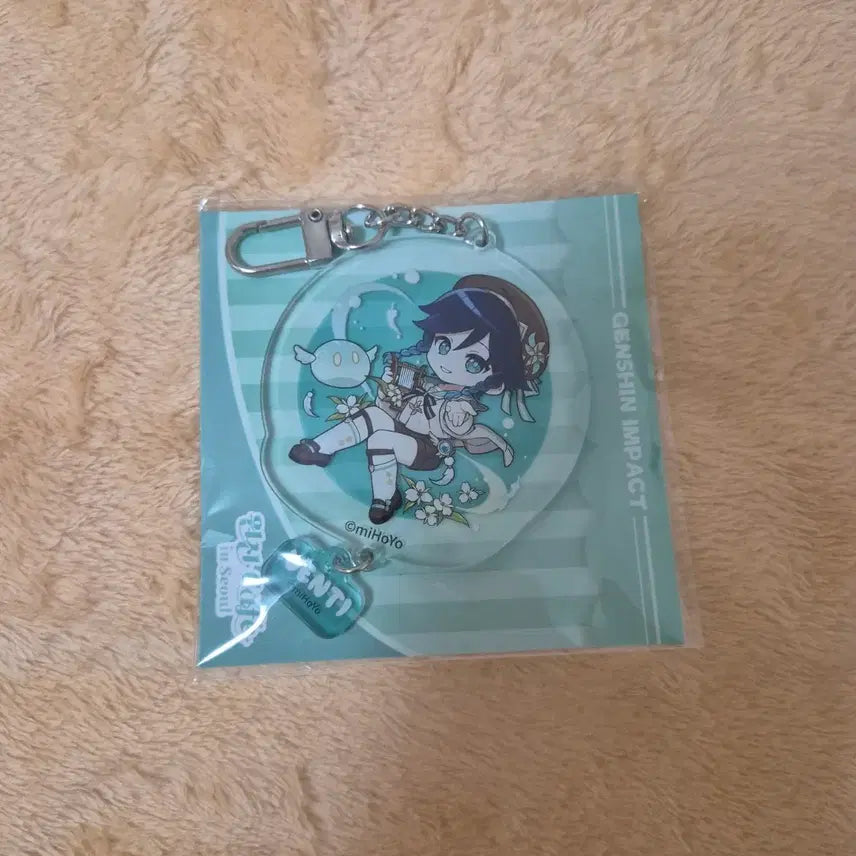 [BUNJANG] Genshin Impact Venti Picnic Acrylic Keychain / 원신 벤티 소풍 아크릴 키링