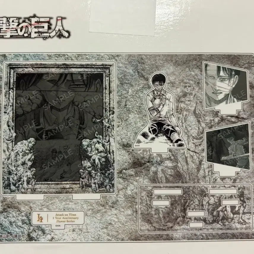 [BUNJANG] Attack on Titan Levi Chibi Battle Exhibition Acrylic Diorama Figure / 더이상가격내림X) 진격의거인 진격거 파이널 리바이 천지전 전시회 아크릴 디오라마 피규어 양도 판매
