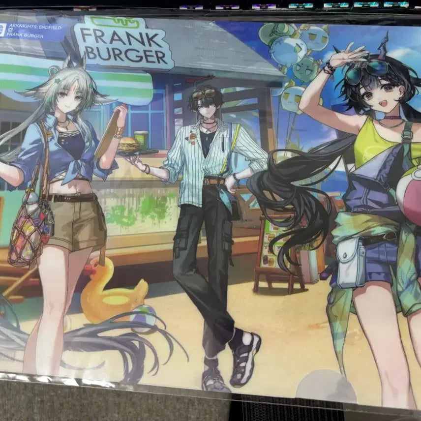 [BUNJANG] Endfield Frankburger Jin Cheon-woo Acrylic Stand + Keyring + Photocard + Popup Clear File Bundle Set / 엔드필드 프랭크버거 진천우 아크릴스탠드+키링+포카+팝업 클리어파일 세트 일괄