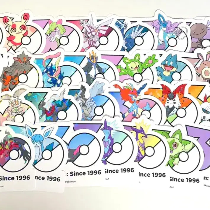 [BUNJANG] Pokemon 30th Anniversary Stickers / 포켓몬 30주년 스티커 판매
